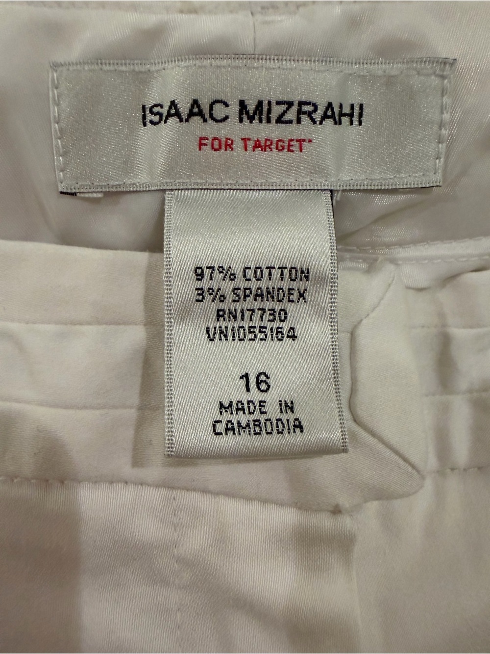 Isaac Mizrahi White Women’s Dress Pants - Clean Tailored Style